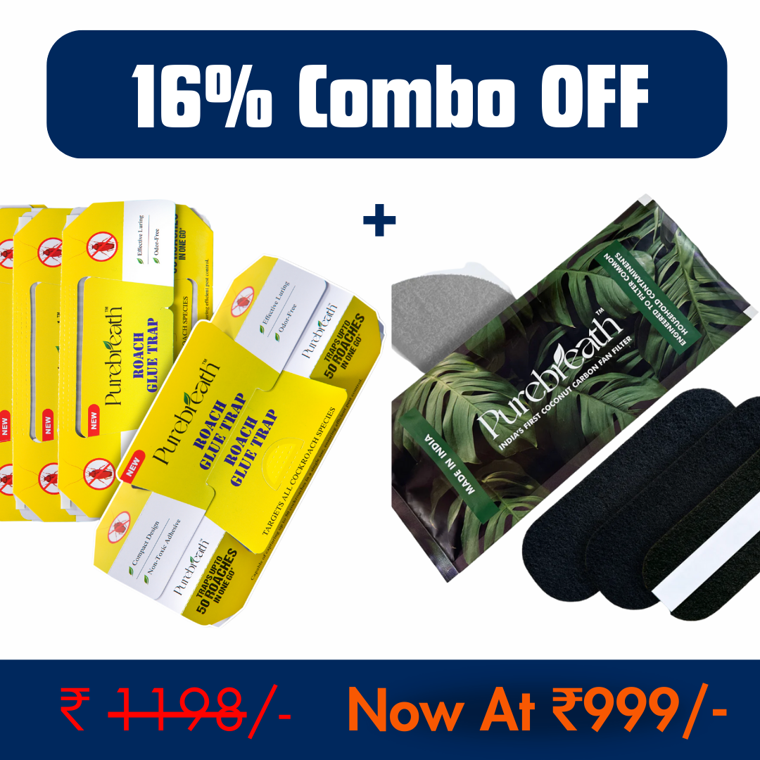 Cockroach Trap + Ceiling Fan Filter Combo Offer