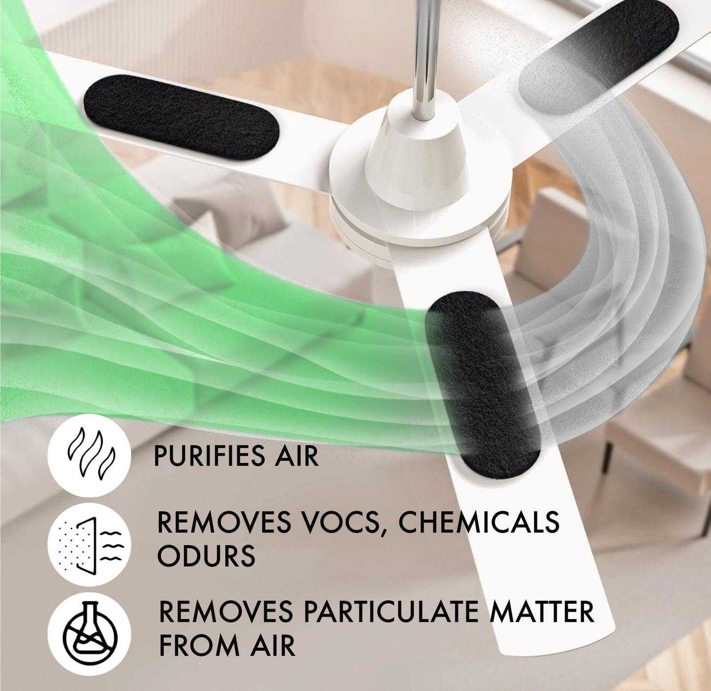 Ceiling Fan Filters | Activated Coconut PureBreath Shell Carbon Filter - PureBreath