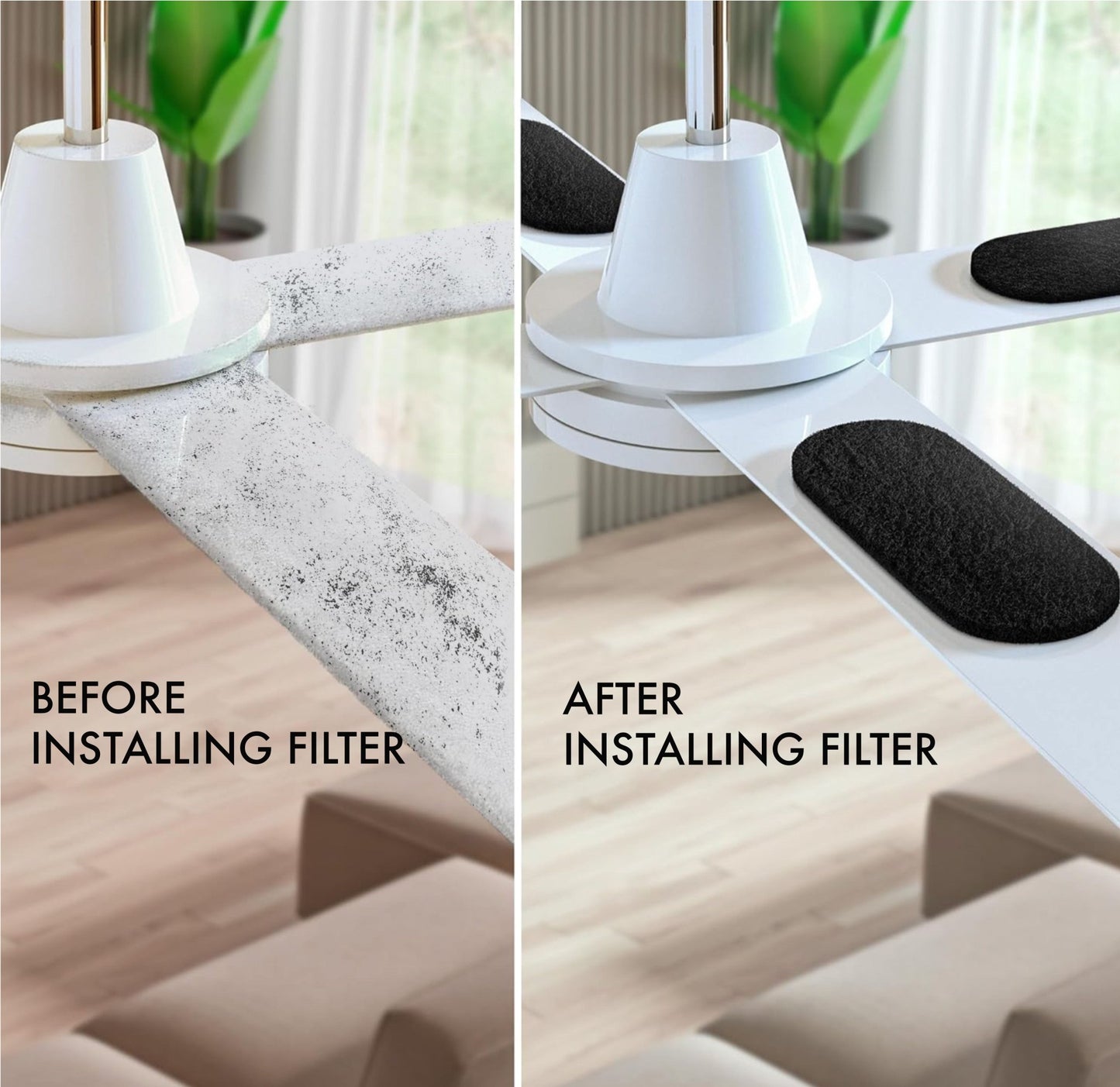 Ceiling Fan Filters | Activated Coconut PureBreath Shell Carbon Filter - PureBreath